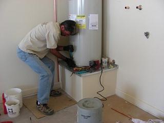 Hurst water heater specialist gets to work